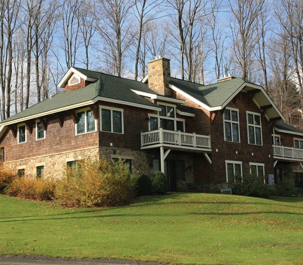 condo exterior in the summer
