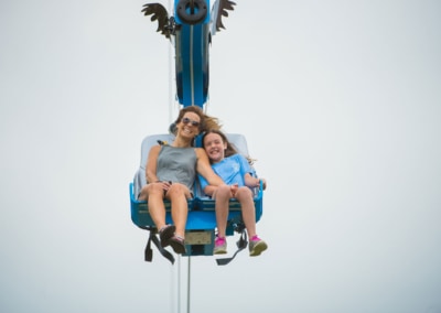 A mother and her daughter on the Soaring Eagle