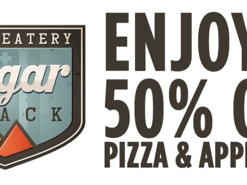 50% off Pizza & Appetizer