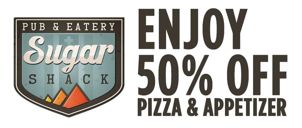 50% off Pizza & Appetizer