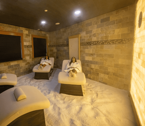 serenity spa interior with foot station