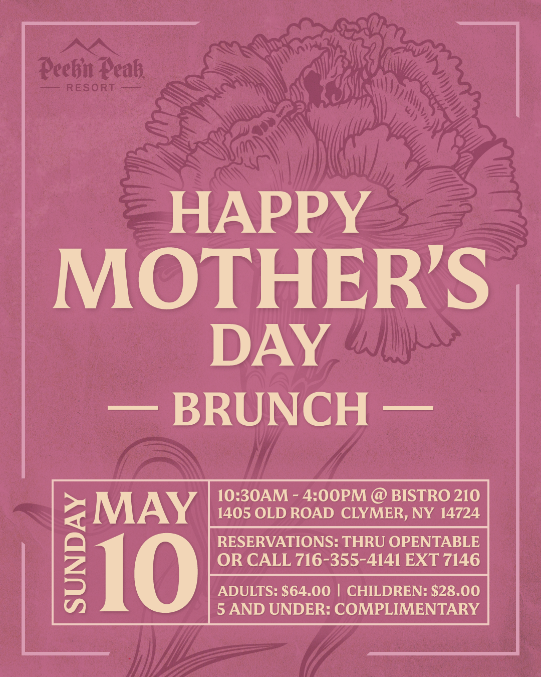 Mother's Day Brunch flyer